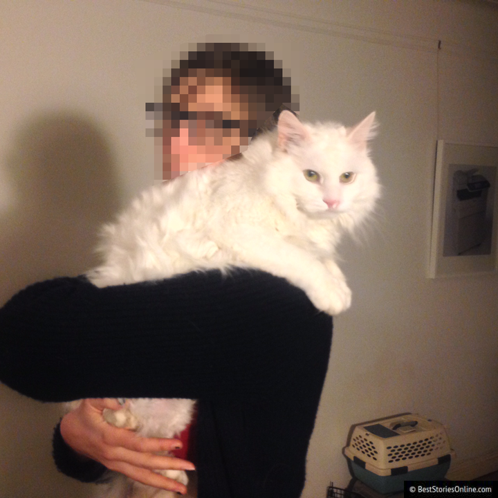 A 2012 photo of victim and cat provided by anonymous source.